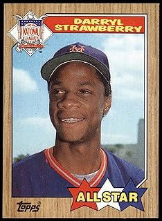 1987 Topps # 601 All-Star Darryl Strawberry New York Mets (Baseball Card) NM/MT Mets