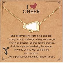 Volleyball/Softball/Soccer/Cheer Necklace for Girls Women Faith Cross Pendant Sports Accessories Christian Christmas Birthday Gifts for Team Coaches Players