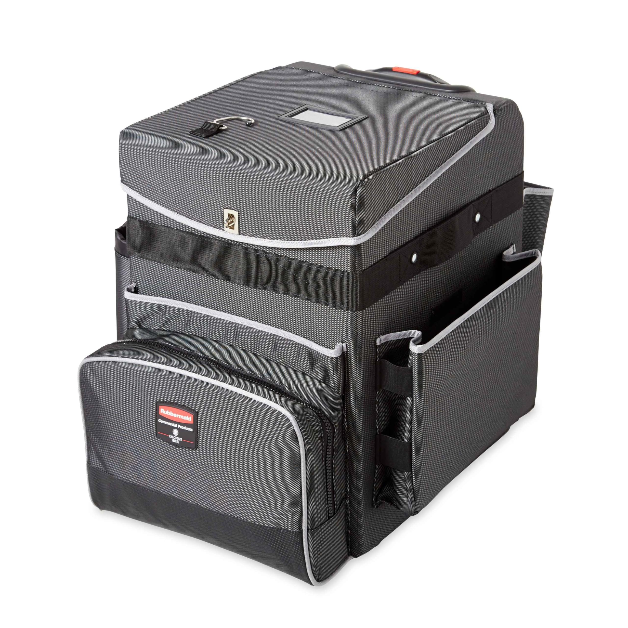 Rubbermaid Commercial Products Executive Quick Cart | Servicewagen zur Reinigung mit Rollen | Dunkelgrau, M