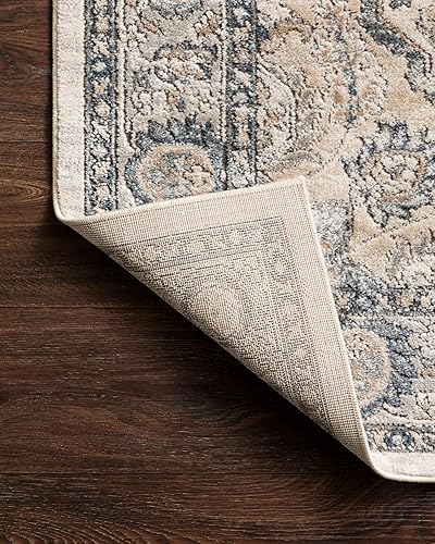 Miniatura 10 de Loloi II Teagan Collection TEA-01 - Alfombra en tono NaturalGris claro, 6 pies y 7 pulgadas x 9 pies y 2 pulgadas