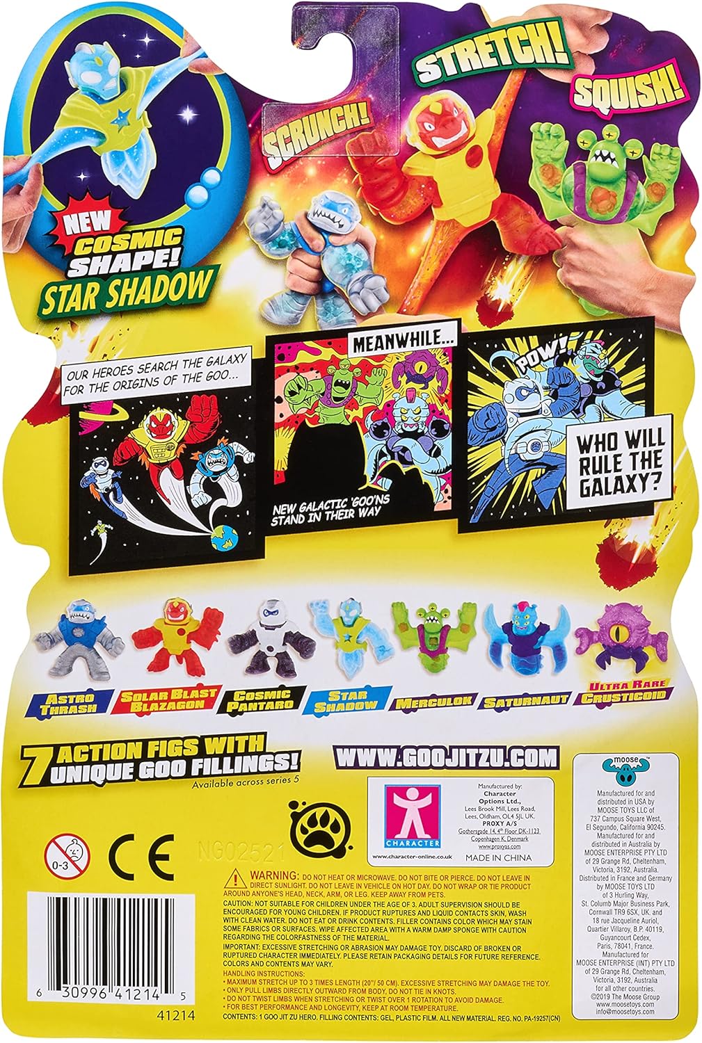 Heroes of Goo Jit Zu Galaxy Attack, Action Figure - Star Shadow, Multicolor (41214)