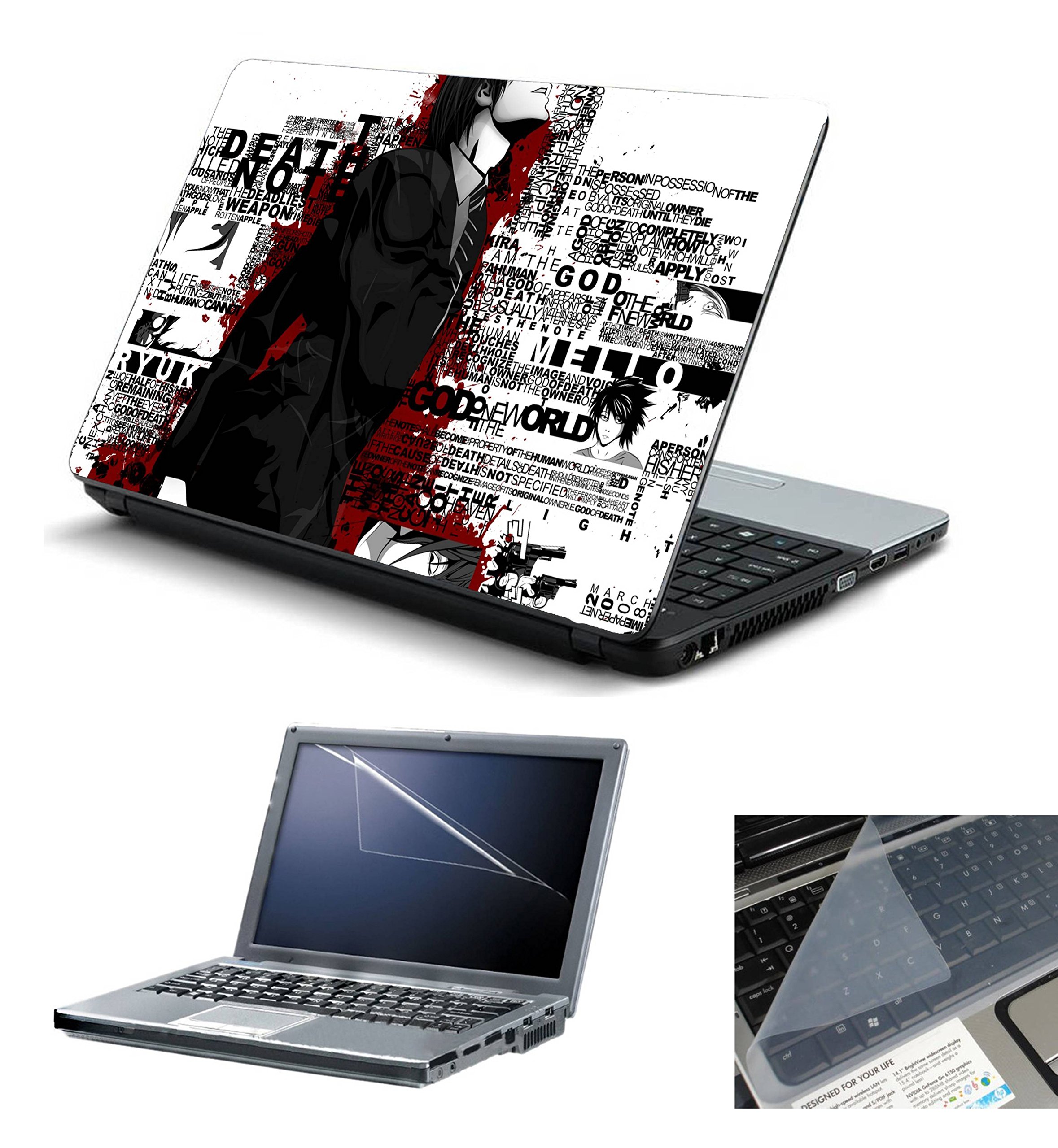 Namo Art 3in1 Laptop Accessories Combo Kit - Laptop Skins 15.6 inch Stickers with Laptop Screen Protector and Laptop KeyGuard for All Laptop - Notebook HQ1011 Death Note Large3in1HQ1011 (B01MZH02MY) Amazon Price History, Amazon Price Tracker