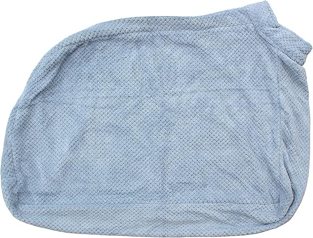 pet wiz Premium Microfibre Dog Drying Bag | Super Absorbent & Fast Drying Bathrobe Towel (Extra Small, Sky Blue)