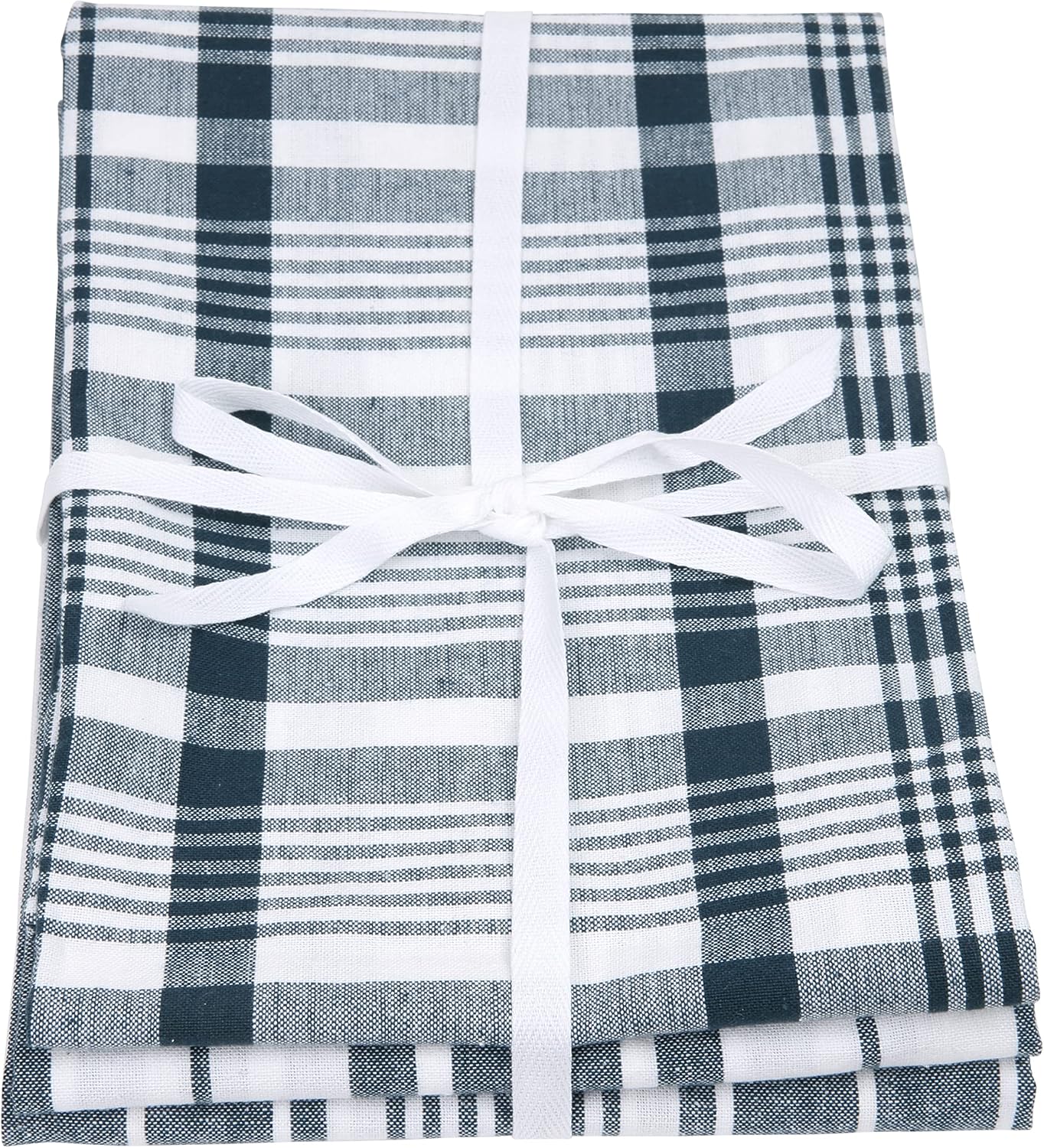Dexam Love Colour Set Of 3 Extra Large Tea Towels, Ink Blue, X Large