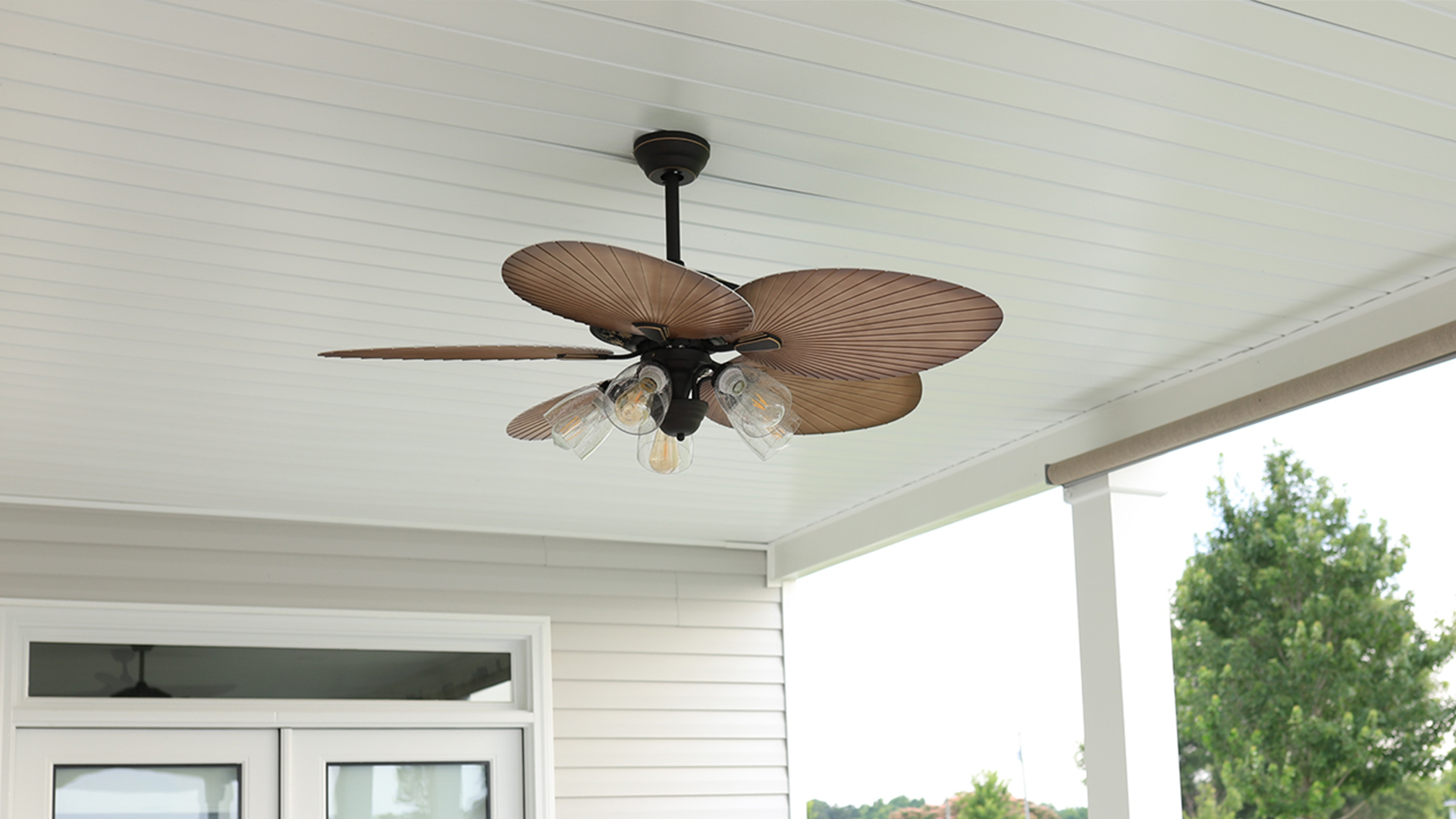 YITAHOME Tropical Ceiling Fans with Light and Remote, 52 Inch Palm