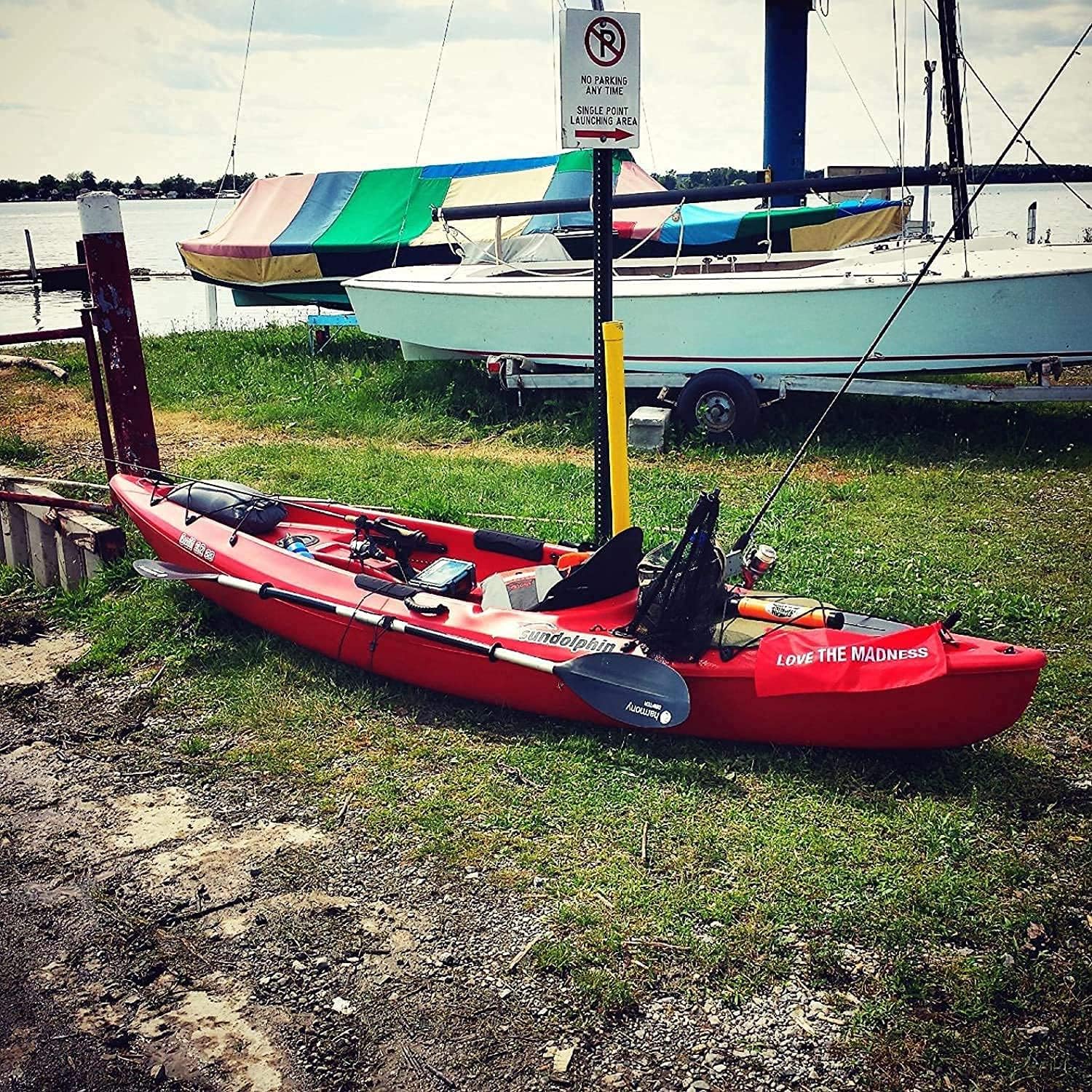 Universelles Deluxe-Kajak-Sitzkissen mit Aufbewahrungstasche, Bootssitz, SUP-Sitz, Kanusitz, 4 verstellbare Gurte für Kajakfahren, Kanu, Rafting, Angeln (【Dick】 1 Packung, Grau)
