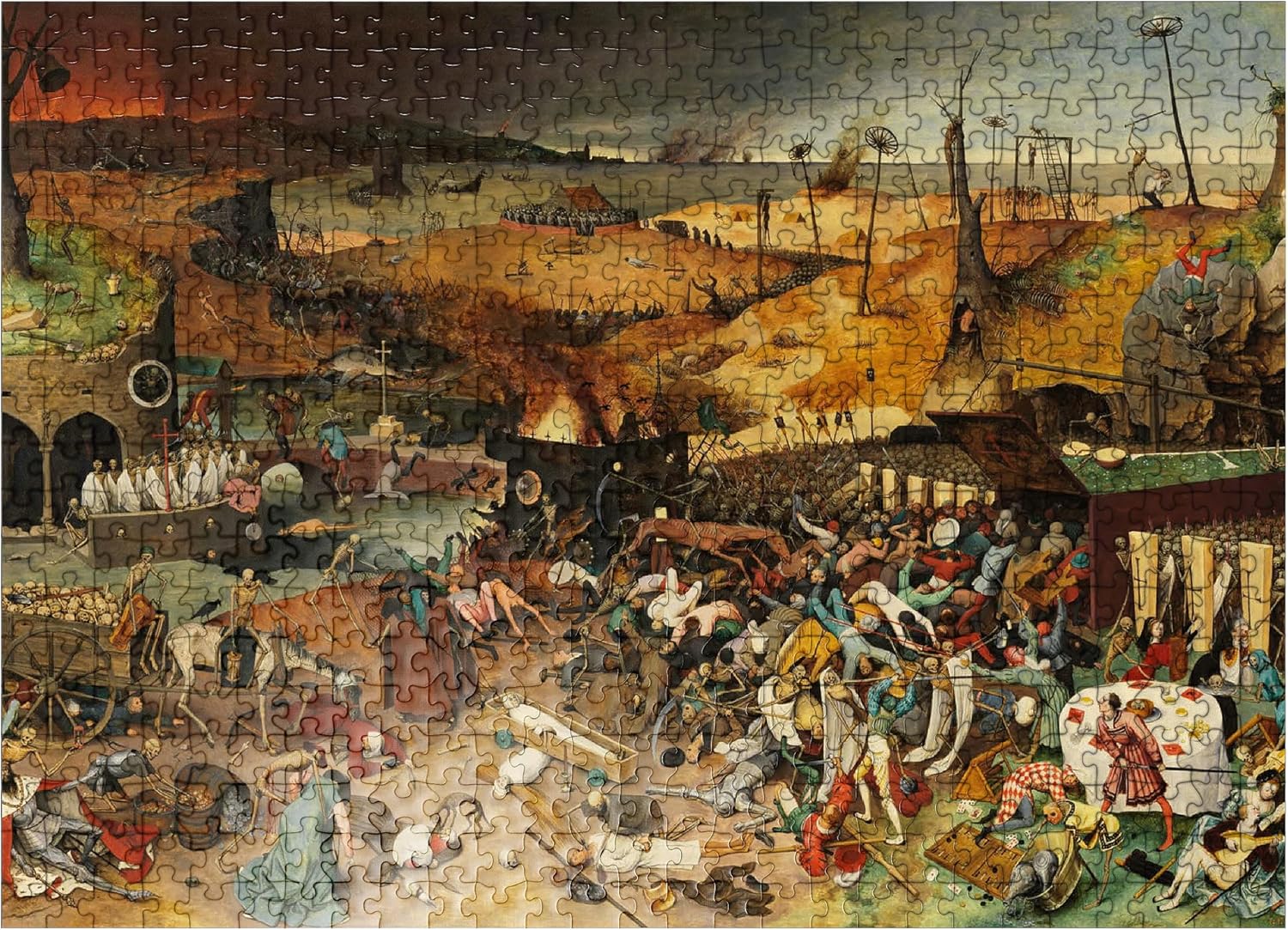 MyPuzzle The Triumph of Death 1563 By Pieter Bruegel The Elder - Premium 1000 Piece Jigsaw Puzzle for Adults