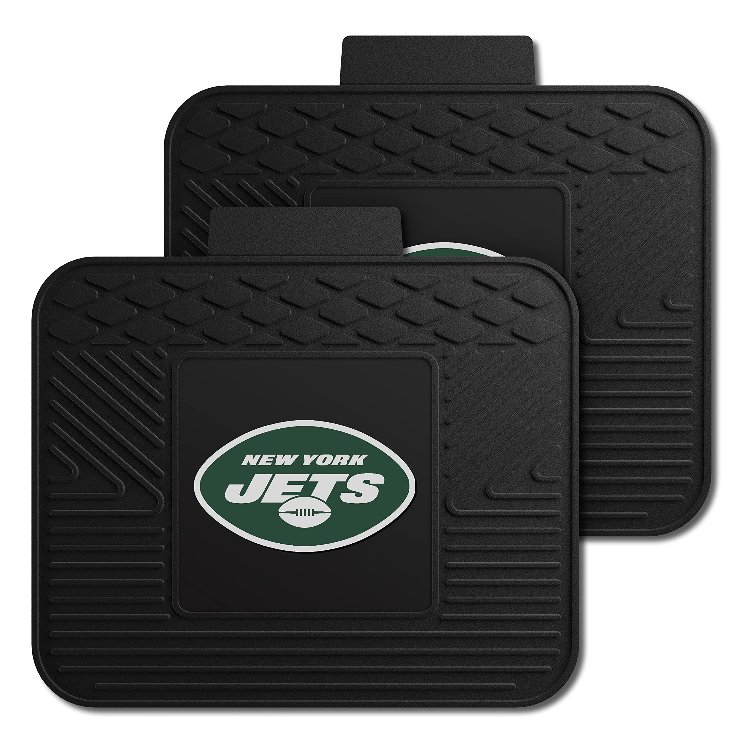 FANMATS NFL Unisex-Adult Back Seat Car Utility Mats - 2 Piece Set