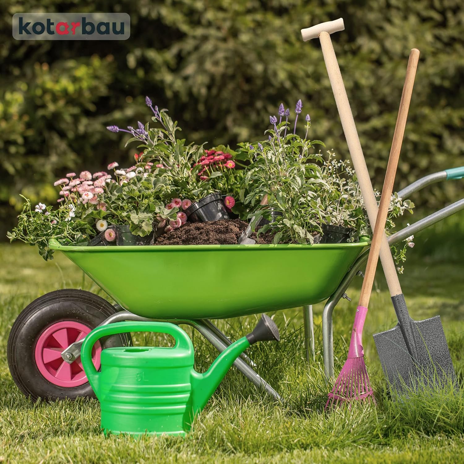 KOTARBAU® Heavy Duty Spade 290 x 190 mm Gardening Spade for 38 mm Handle Diameter Steel Shovel for Planting without Handle