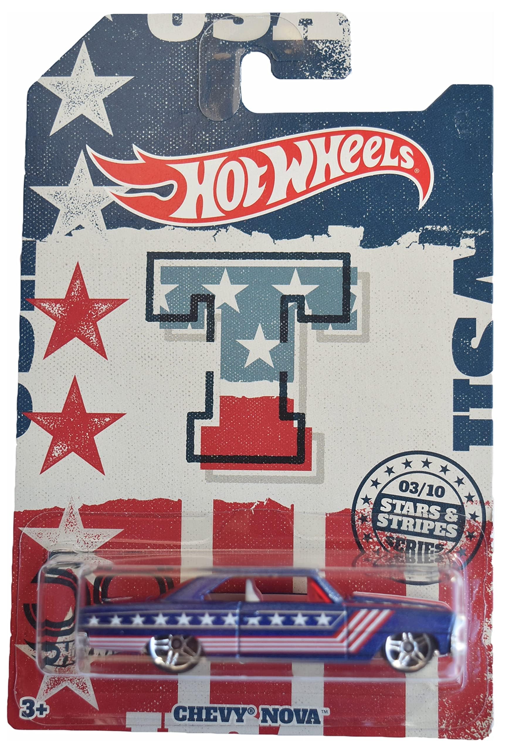 Hot Wheels Chevy Nova, Stars & Stripes Series 3/10
