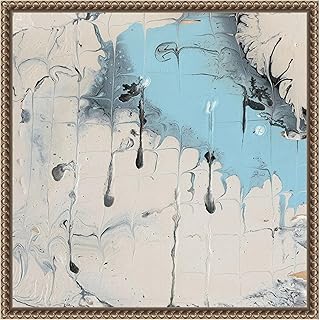 Amanti Art Framed Canvas Wall Art 16x16 Rainmaker II by Alicia Ludwig, Framed Wall Art Canvas, Abstract Artwork, Traditional Decor, Small Poster Painting for Living Room, Bedroom, Bathroom, Kitchen,