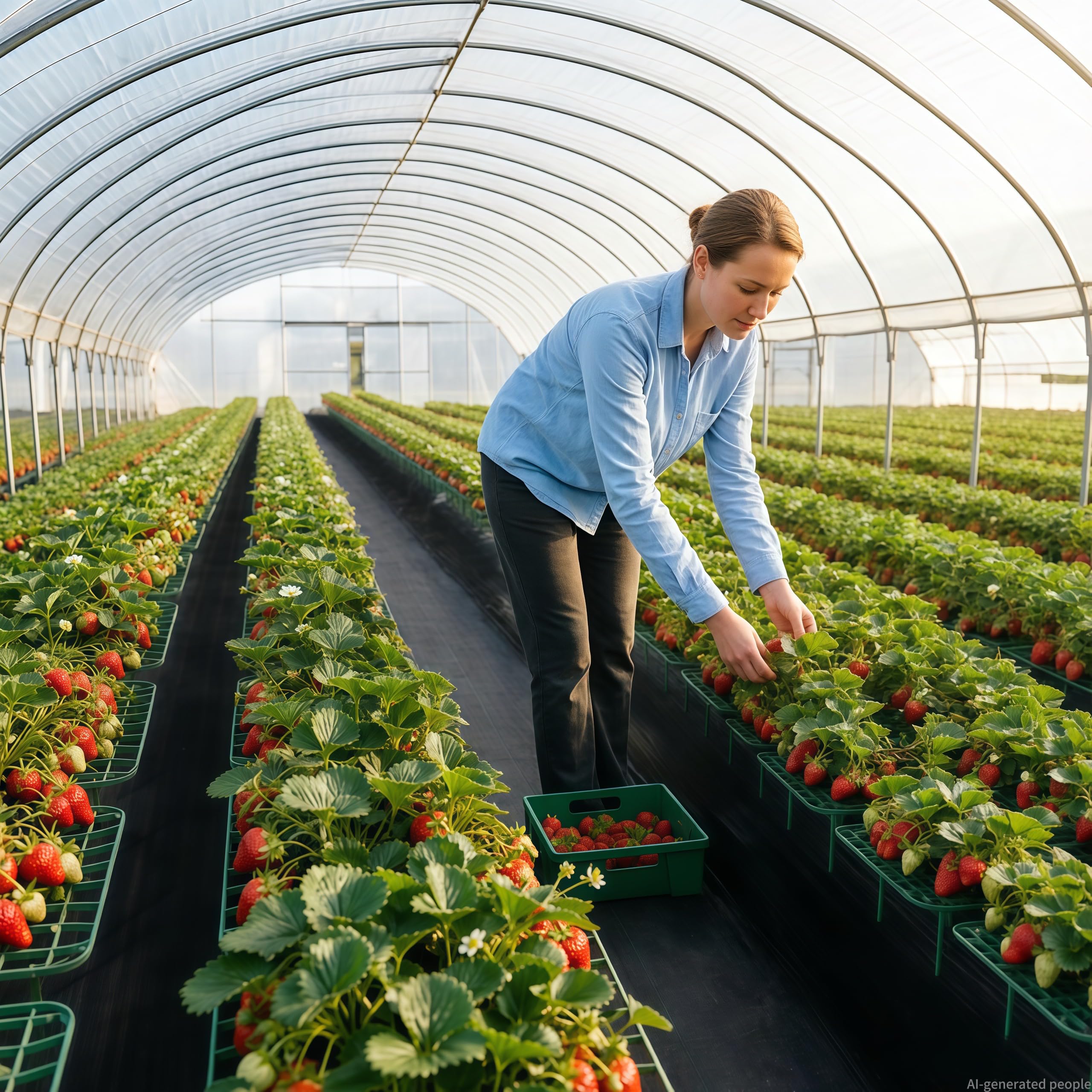 Paquete de 10 soportes de plástico para plantas de fresa, marcos estilo alambre de jardín para camas elevadas y macetas, soportes ligeros para plantas de flores y verduras, jardinería al aire