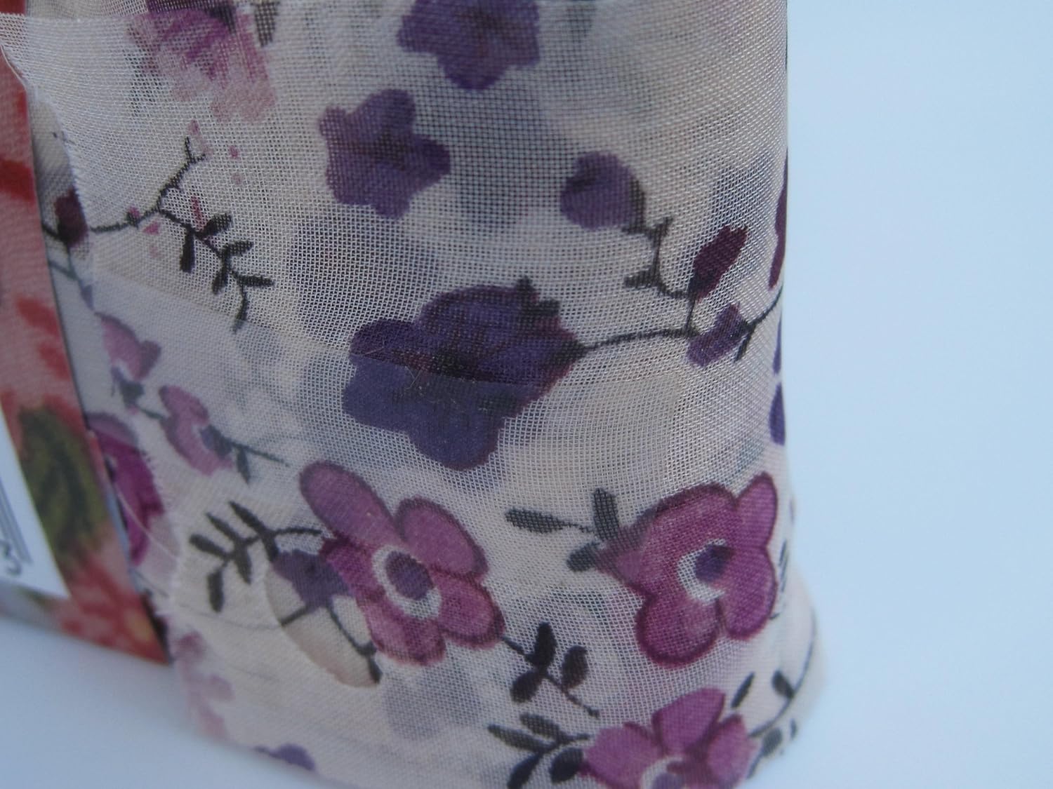 Floral Print Fabric Ruffling Scarf Yarn Col#267 1 Sk