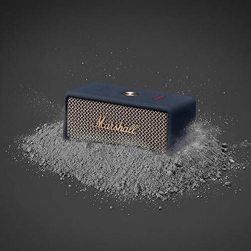 Miniatura 23 de Marshall Emberton III - Altavoz Bluetooth portátil, diseño resistente al agua IP67, sonido estéreo fuerte, graves profundos con tiempo de Negro