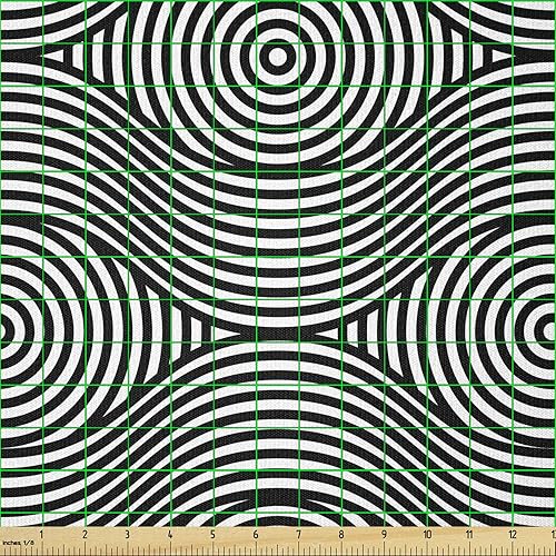 Vista 111 de Ambesonne - Tela multicolor impresa digital por The Yard