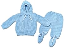 FLVFF Baby Crochet Outfit Set Newborn Boy's Girl's Warm Winter Beautiful Clothing 2 Pieces