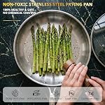 Ciwete Tri-Ply Ensemble de casseroles et de pots en acier inoxydable 11 PC, 18/10 Ensemble d'articles de cuisine en acier inoxydable avec insert de vapeur, kits de cuisine à induction avec poignées ergonomiques, lave-vaisselle, coffre-fort