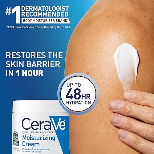 Vista 3 de CeraVe Crema Hidratante facial y corporal diaria para pieles secas