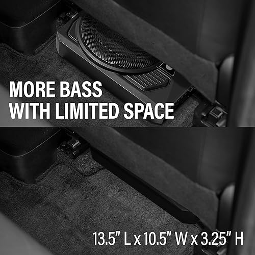 Miniatura 7 de Planet Audio P8AWK - Subwoofer para automóvil de perfil bajo de 8 pulgadas para debajo del asiento, 800 de alto rendimiento, amplificador integrado,