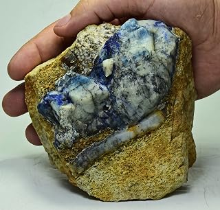 Wow 961 Gram Amazing Big Fluorescent Afghanite Crystal with Phlogopite On Matrix