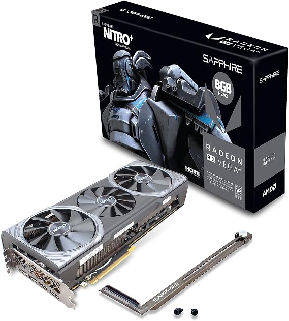 Sapphire 11275-03-40G Radeon Nitro+ RX Vega 64 8GB HBM2 Dual HDMI/DP (UEFI) PCI-E Graphics Card