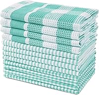 Vista 73 de LANE LINEN Juego de 4 paños de cocina de algodón para secar platos, 18 x 28 pulgadas, absorbentes, de secado rápido, color gris