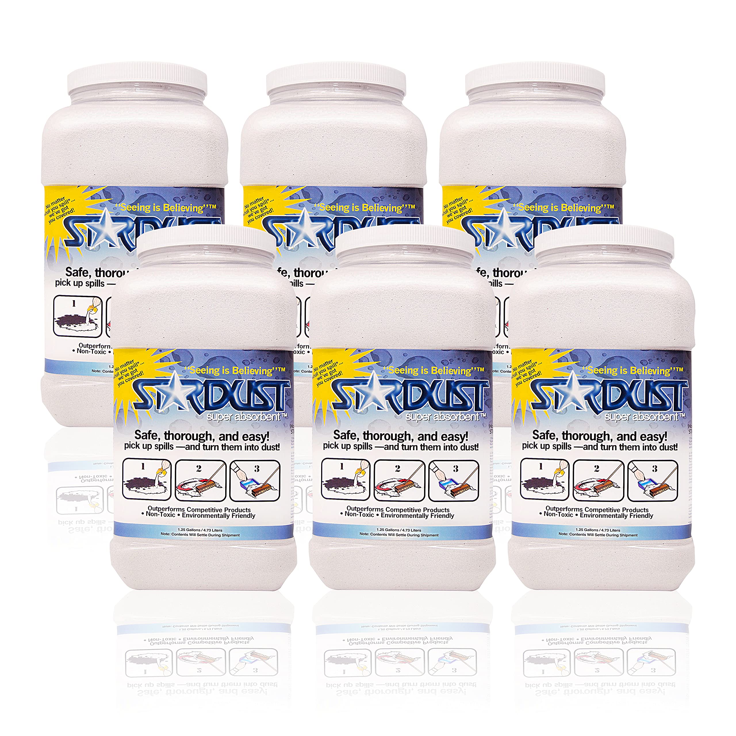 Stardust Super Absorbent™ 5-Qt. Dispenser Bottle Case of 6