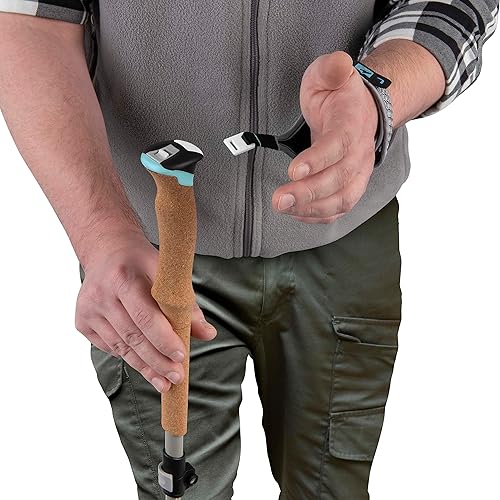 Miniatura 9 de Terrain Alpha Vertex Carbon - Bastones de trekking, bastones para caminar y senderismo, Glacier Melt