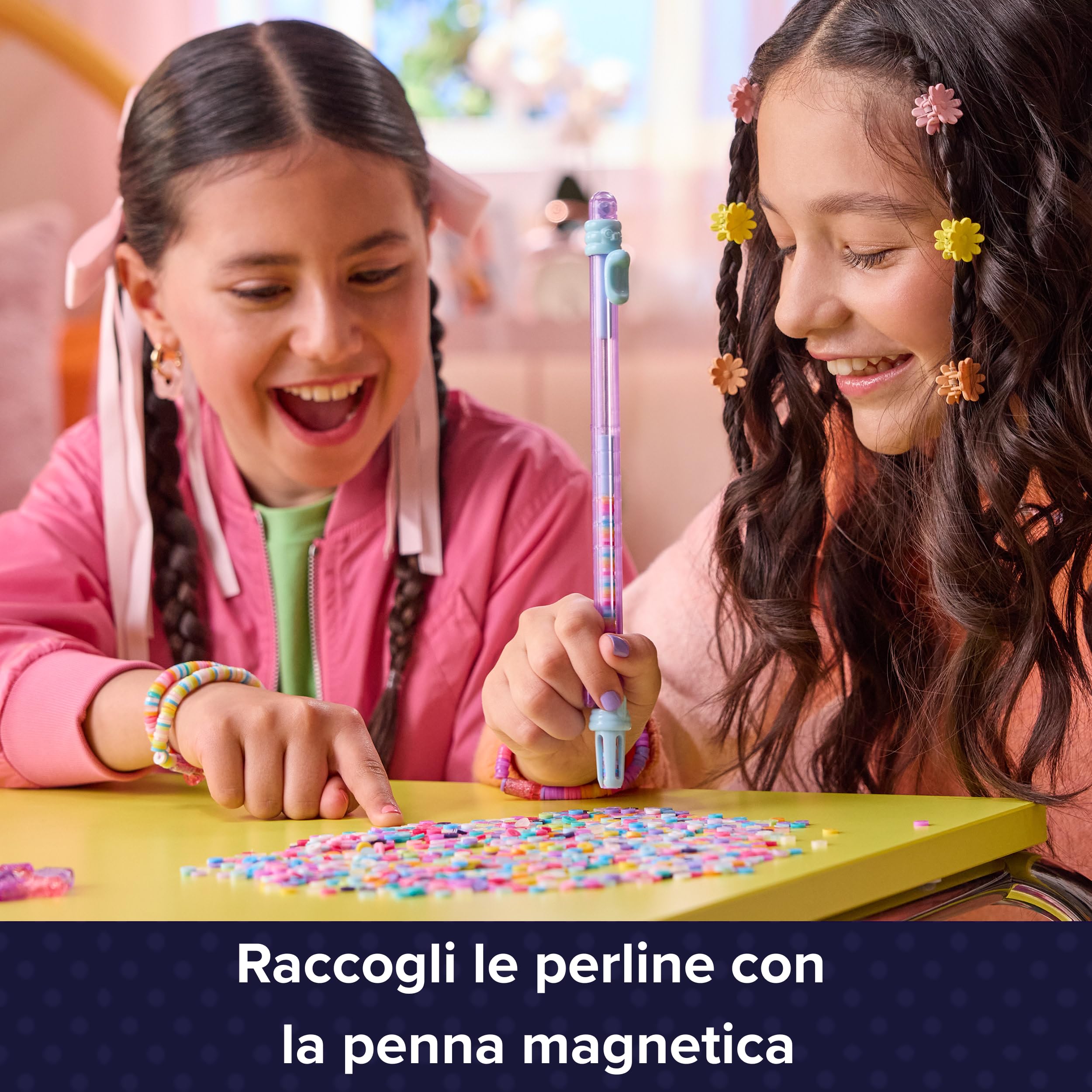 Cool Maker, Macchina dei Braccialetti Heishi dell'Amicizia, con Pratica Penna Impila-Perline e oltre 1200 Perline, per la Realizzazione di 15 Braccialetti, Giocattoli Artistici per Bambine, 7+ Anni