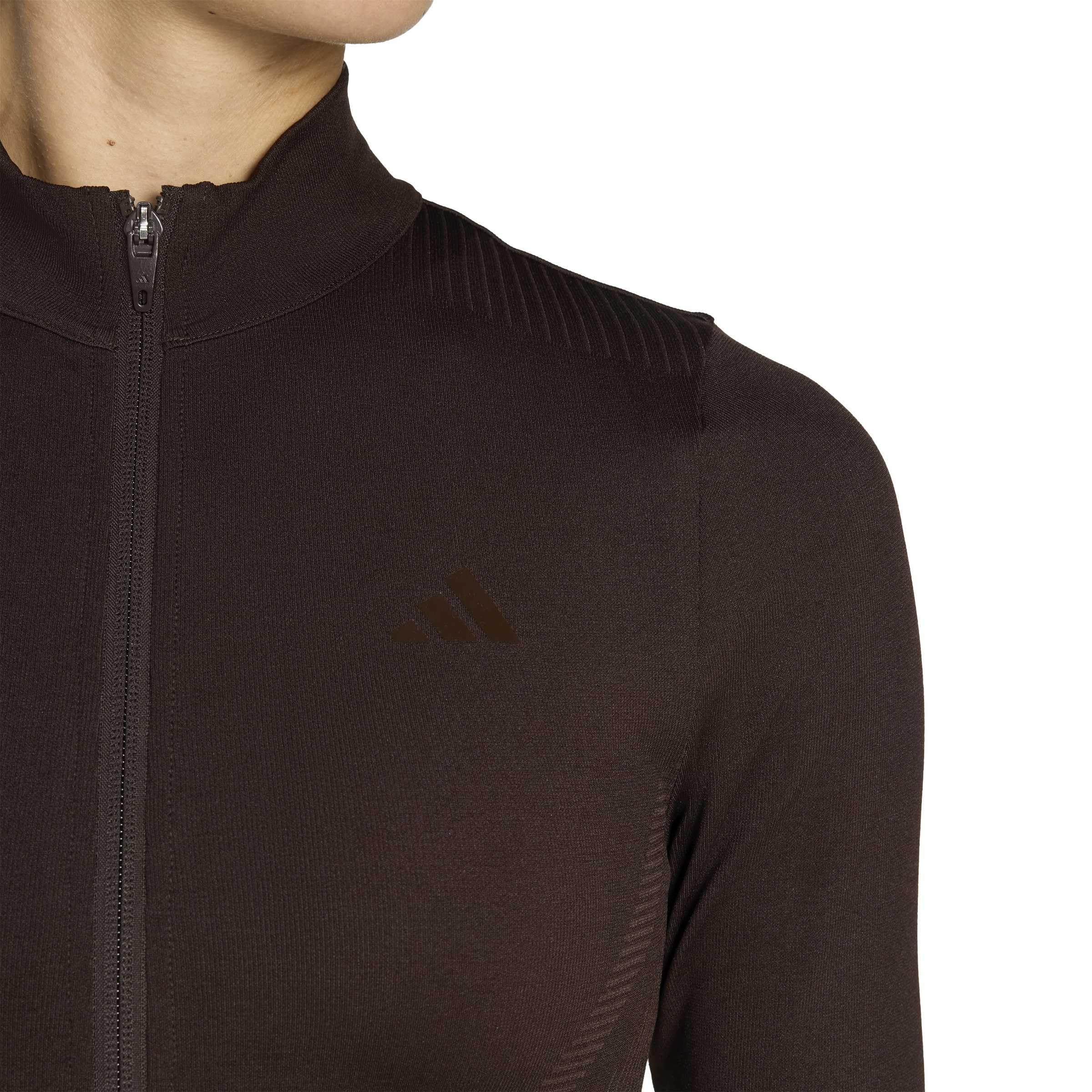 adidas Women's Workout Essentials Jacke, Durchgehender Reißverschluss, Strick