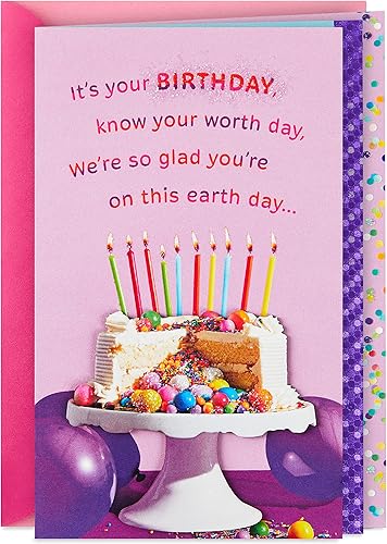 Hallmark Tarjeta de cumpleaños (pastel con caramelos)