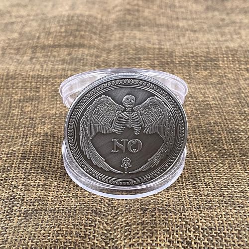 Miniatura 3 de Sí No Challenge Coin Decision Maker - Plata