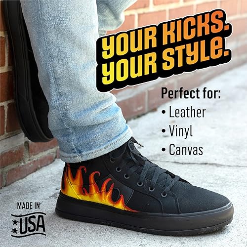 Miniatura 3 de Plaid Kicks Studio - Juego de 6 pinturas acrílicas flexibles de 2 onzas líquidas para cuero, vinilo y otras superficies de manualidades y