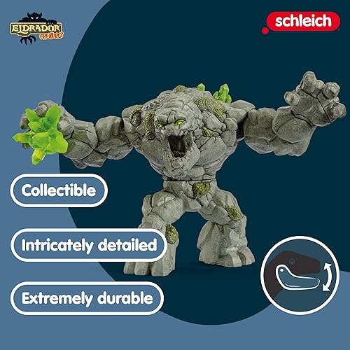 Vista 17 de Schleich Eldrador Creatures - Figura de lobo de piedra de 6 pulgadas, divertida figura de animal de fantasía para juegos imaginativos para niños