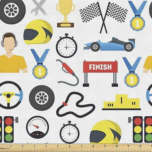 Vista 617 de Ambesonne - Tela de punto elástica