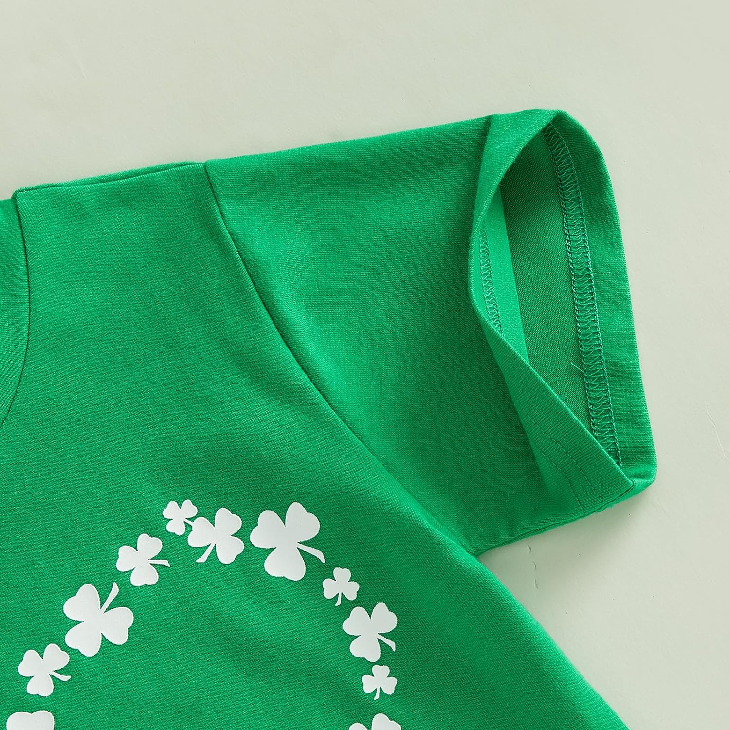 Kids Toddler Boys Girls St. Patrick's Day Shirt Short Sleeve Funny Letters Irish Shamrock Clover Graphic Top - Image 5