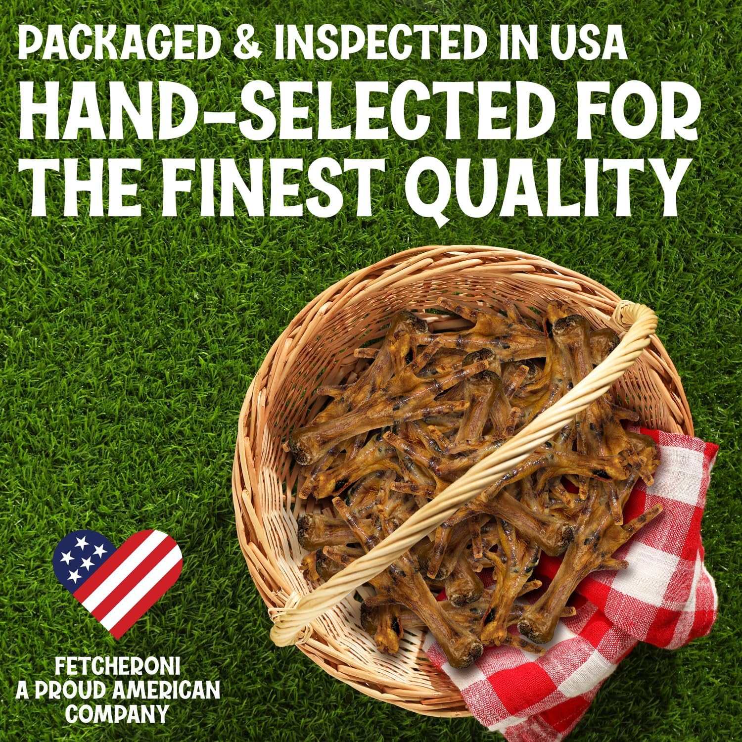 Premium Chicken Feet Dog Treats - Dehydrated Poultry Foot - No Additives - Digestible Chew - Joint Health Support - All Natural (250-Pack)