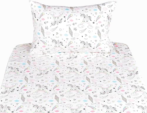 Miniatura 5 de conjunto de sabanas, tamaño individual, lindo dibujos animados impreso doble, para niños niñas