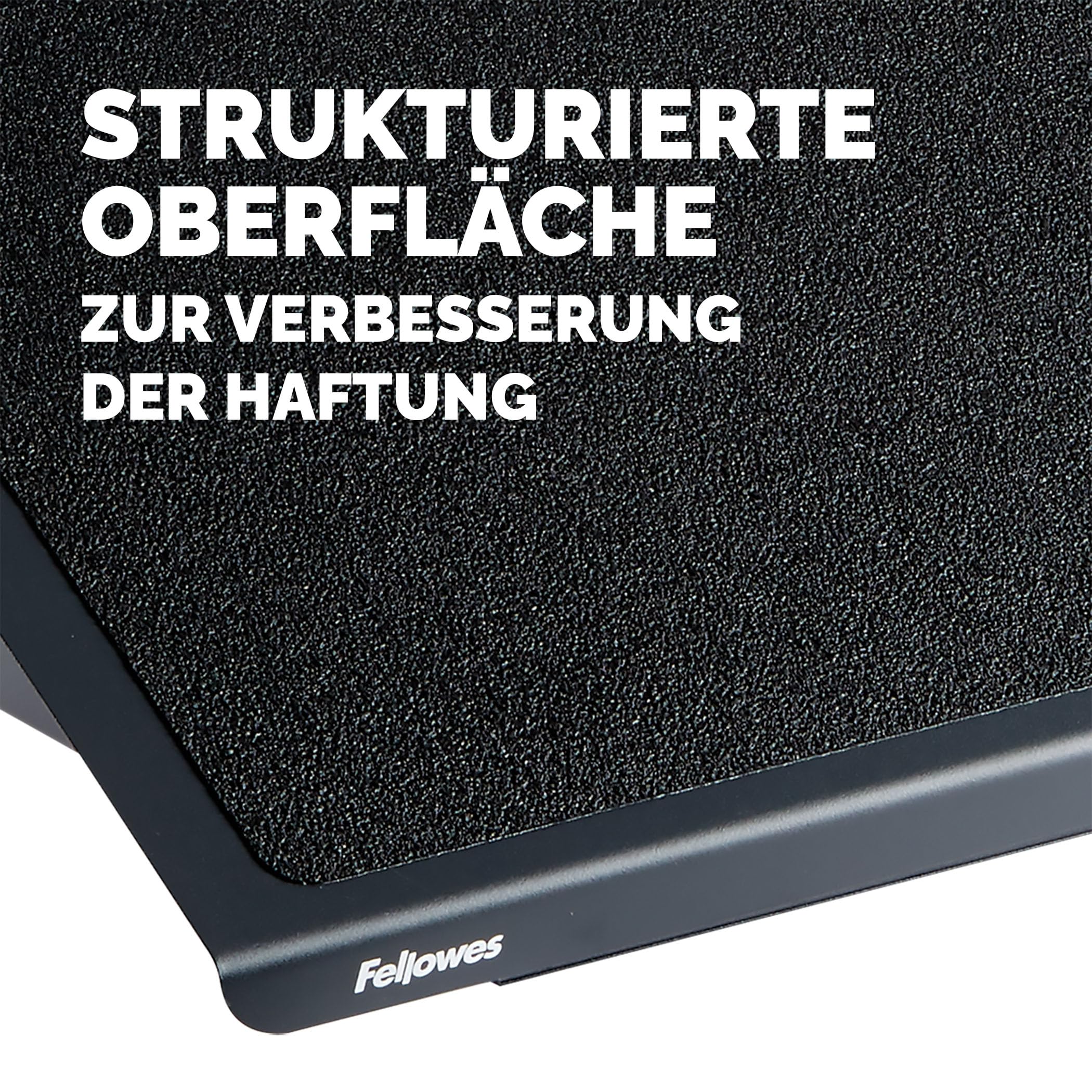 Fellowes 8064101 Fußstütze Professional Series robust verstellbar, extra stabile Stahlkonstruktion, schwarz
