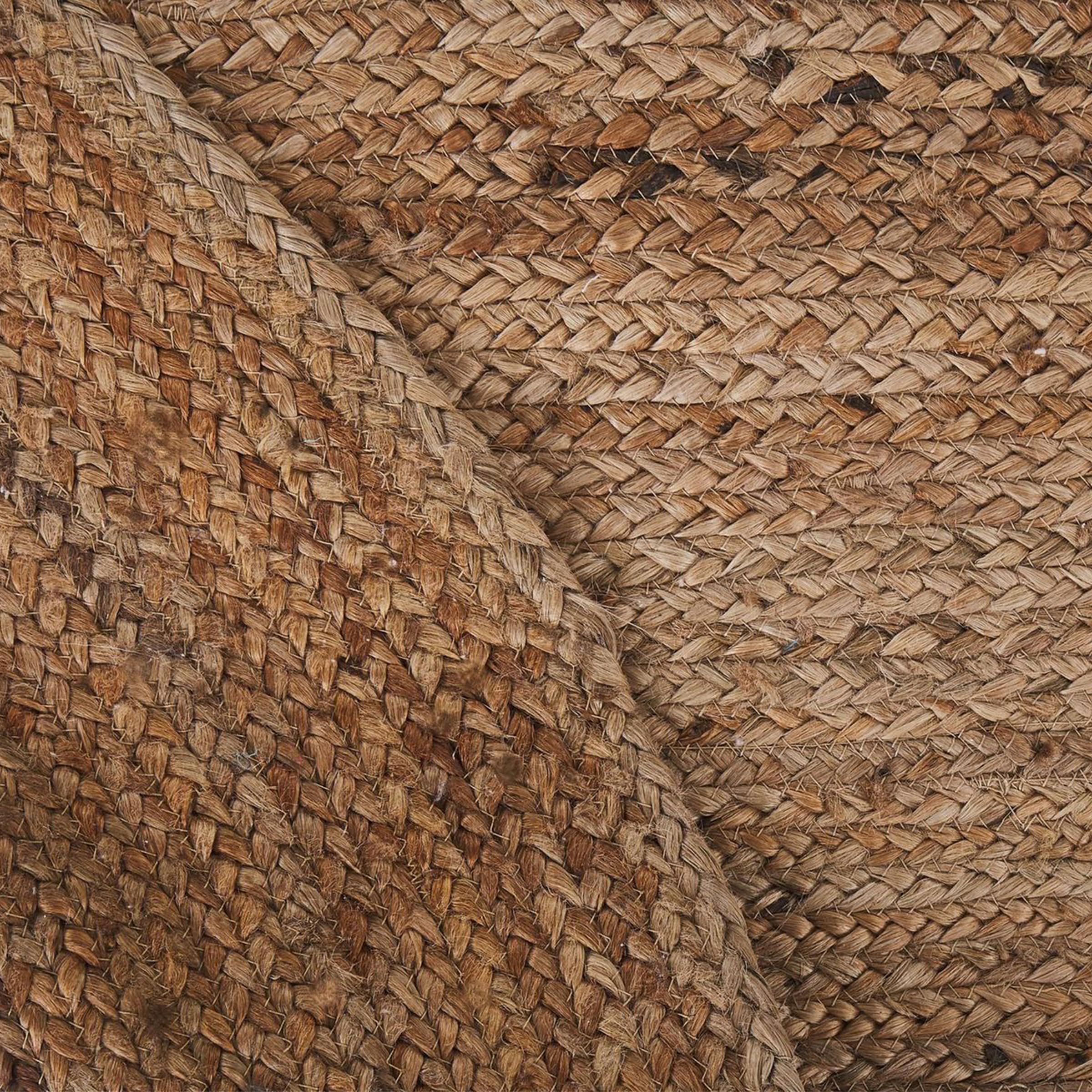 Beliani Teppich Jute beige 100x150 cm oval handgewebt Naturfaser Boho Kurzflor Demirci