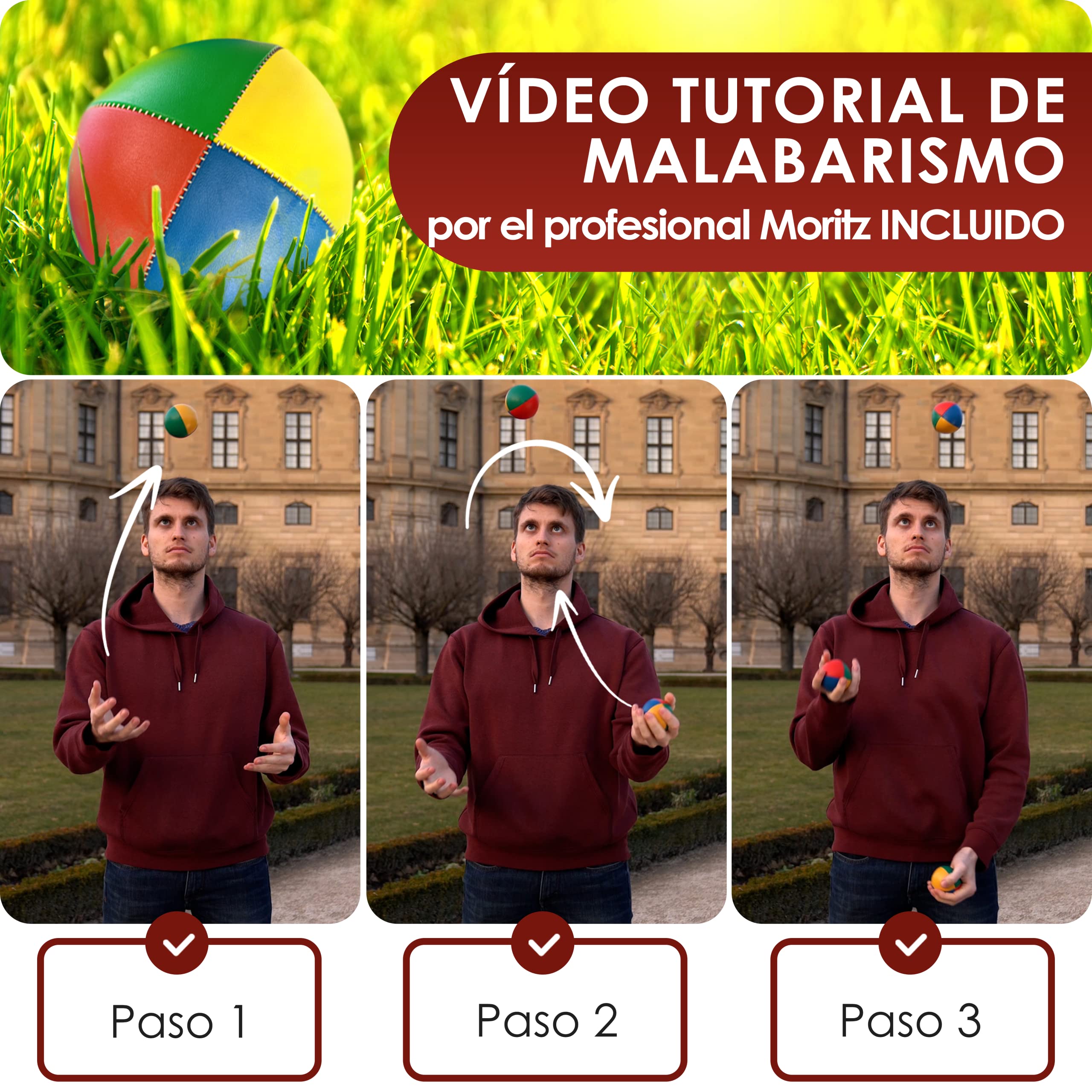 Weidebach Bolas de juggling de calidad resistentes al agua