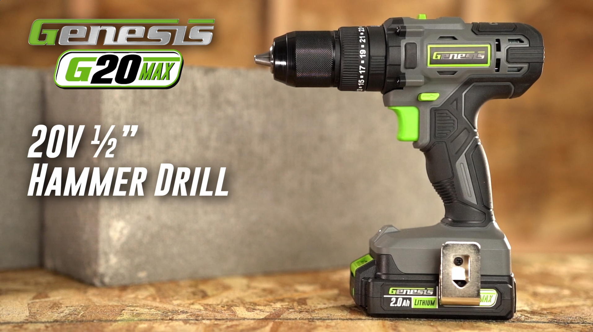 Genesis G20MAX 20V Cordless 1/2
