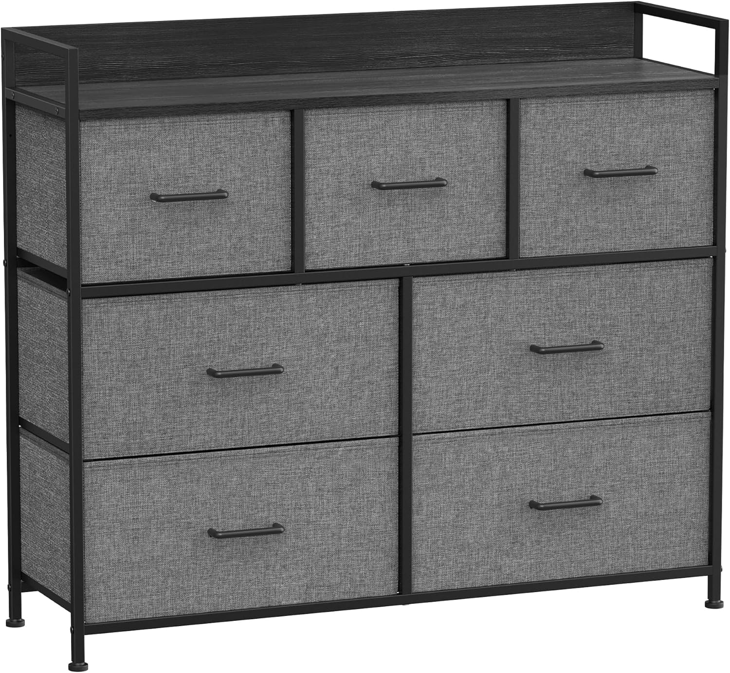 SONGMICS Chest of Drawers, Bedroom 7 Fabric Drawers with