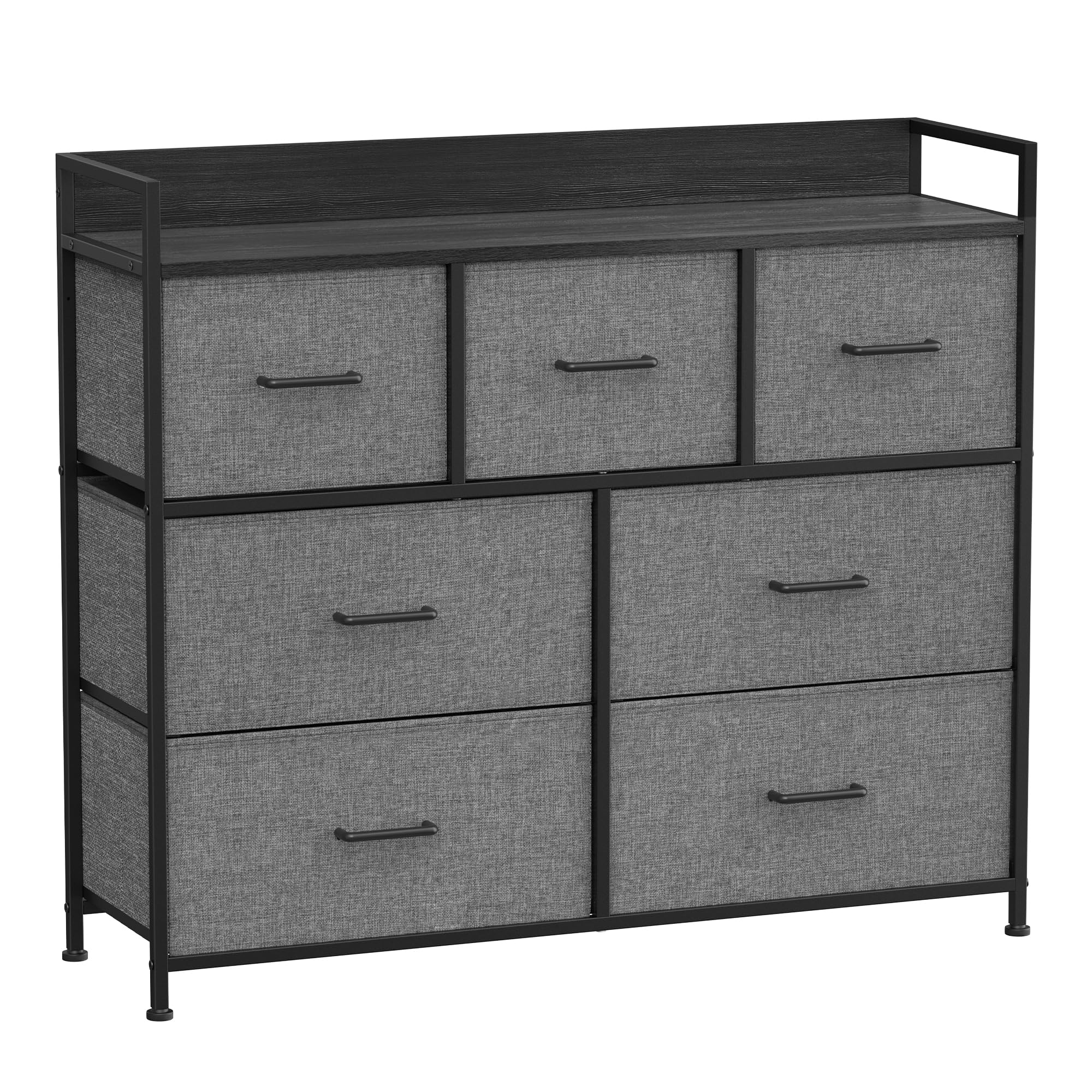 Buy SONGMICS Chest Of Drawers Bedroom Cabinet 7 Fabric Drawers With buy-songmics-chest-of-drawers-bedroom-cabinet-7-fabric-drawers-with