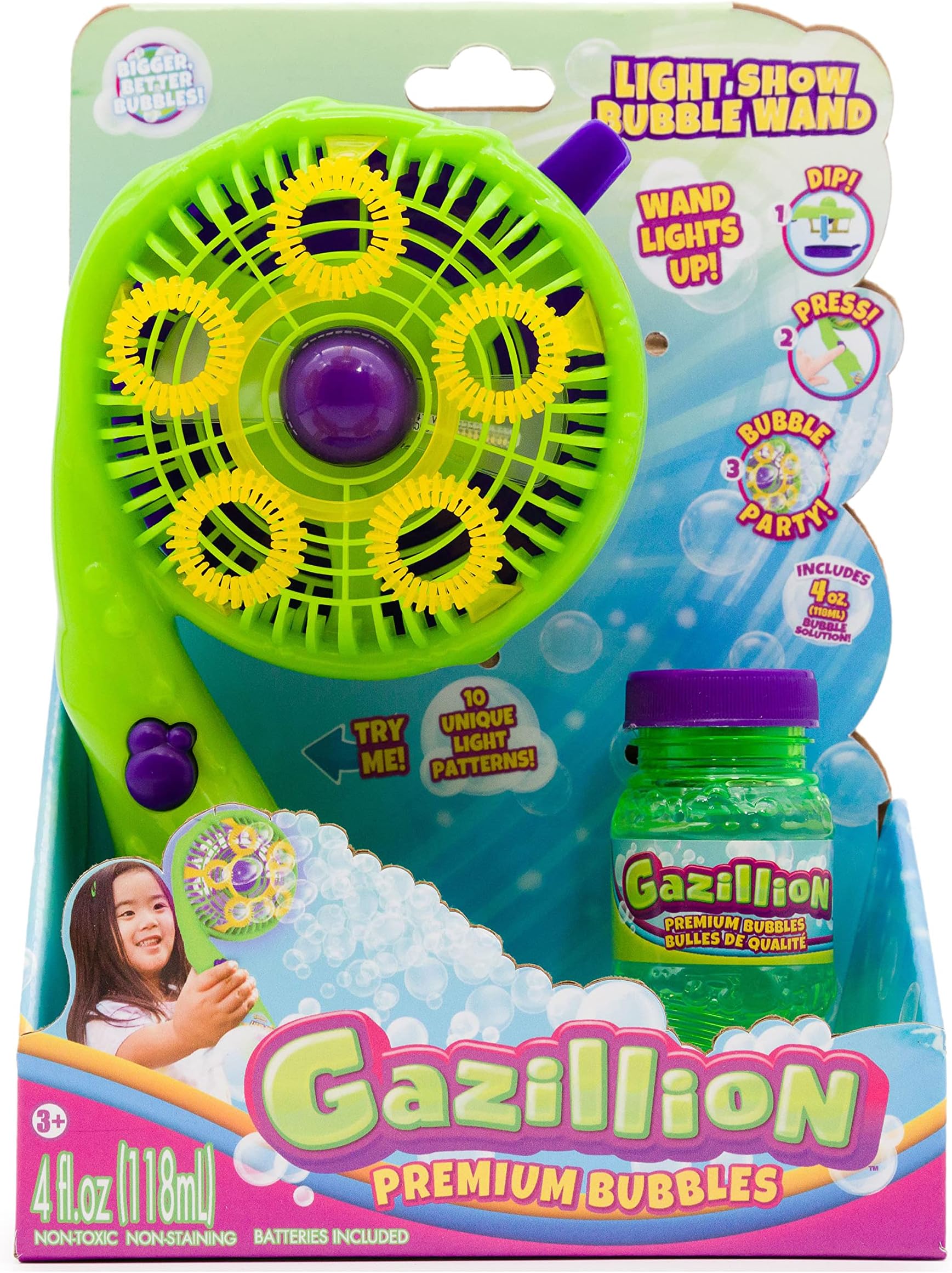 GazillionBubble Light Show Wand
