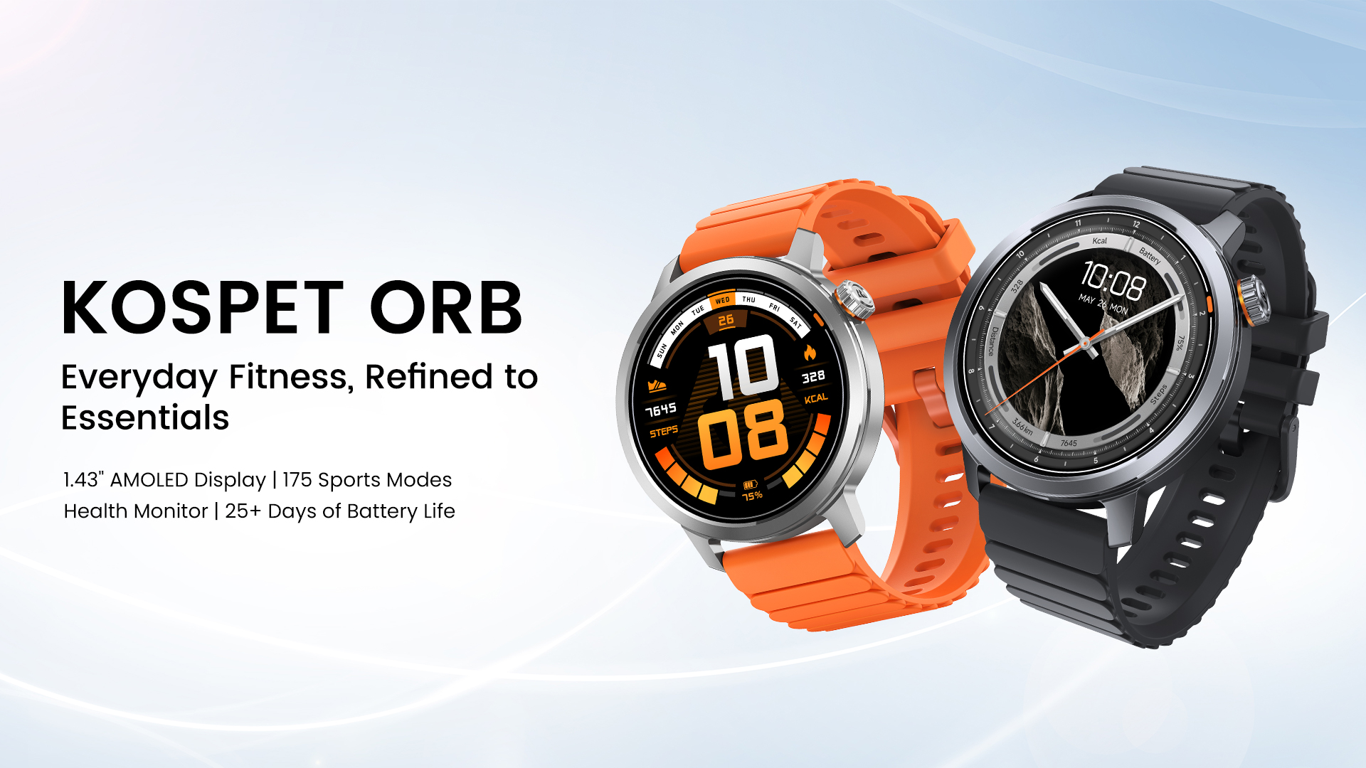 Amazon.com: KOSPET Smart Watch for Men, 25 Days Battery, 1.43" AMOLED Smartwatch for iPhone&Android, IP68 Waterproof, 24/7 Heart Rate & Sleep Monitor, 170+ Sport Modes, Bluetooth Call (Answer/Make) Black : Electronics