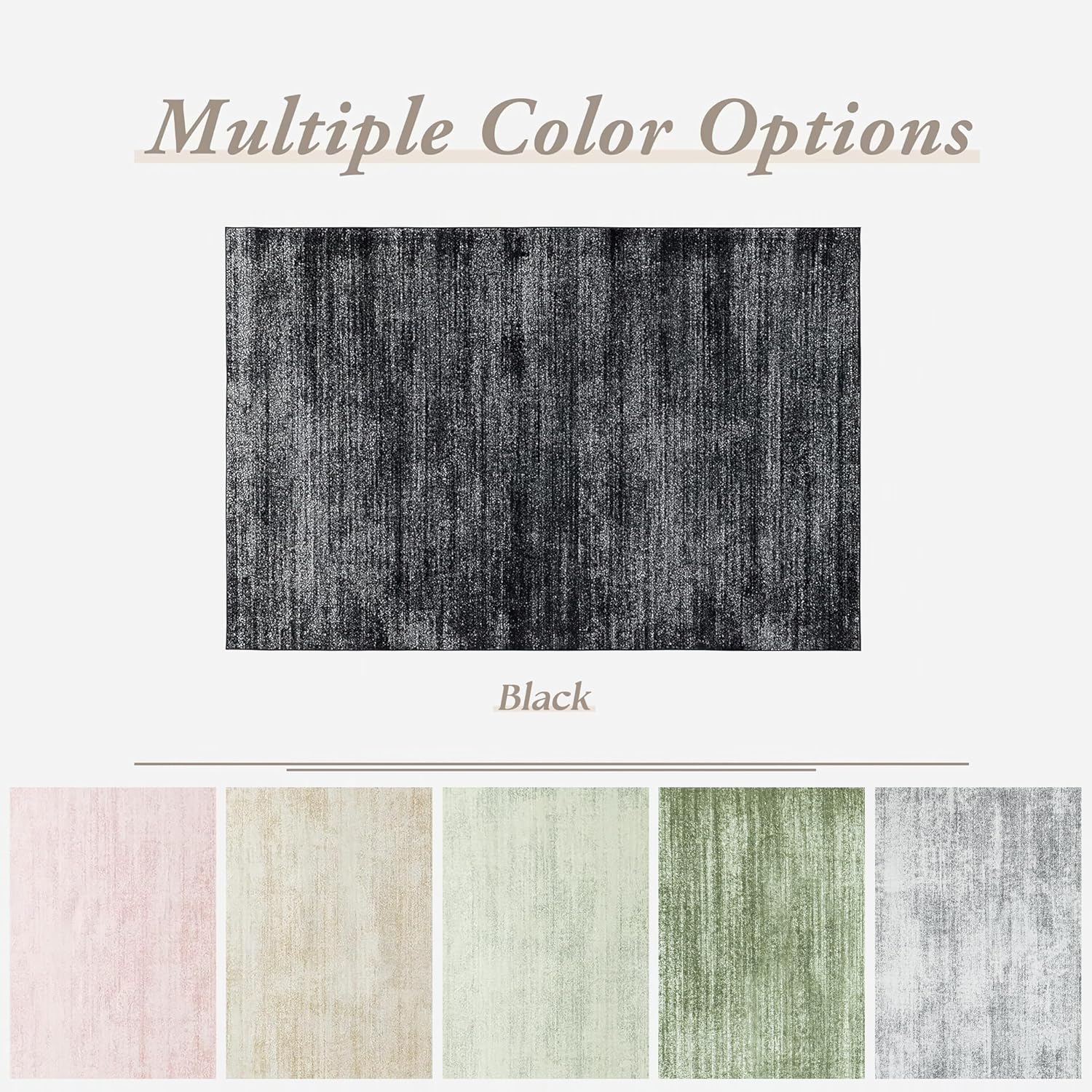 Area Rugs 9x12 Living Room,Abstract Boho Large Area Rug,Black and White