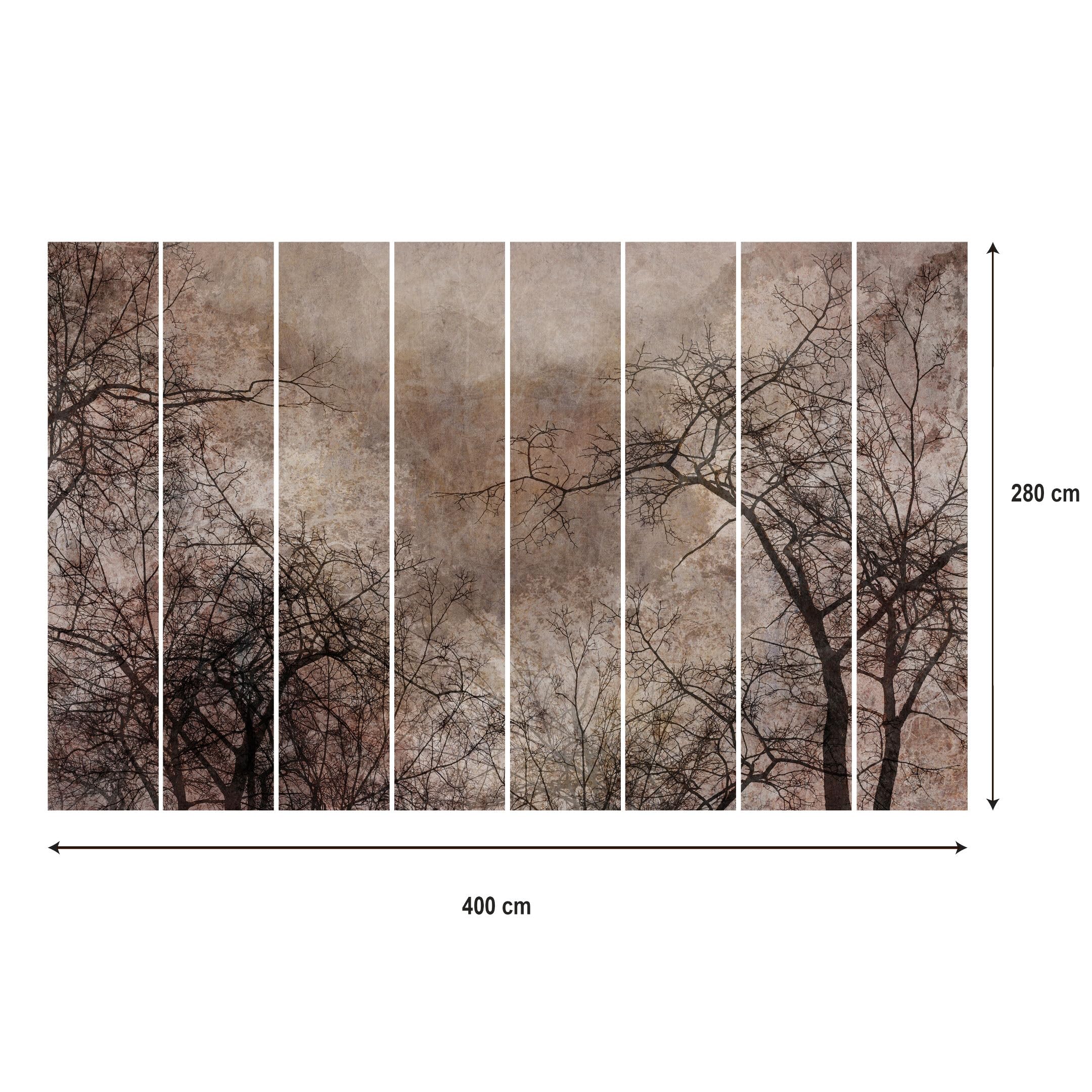 Tapeta 250 x 175 cm - tapeta do sypialni leśnej 10 - Nowoczesne tapety ścienne - Wysokiej jakości panele ścienne łatwe w montażu - Premium