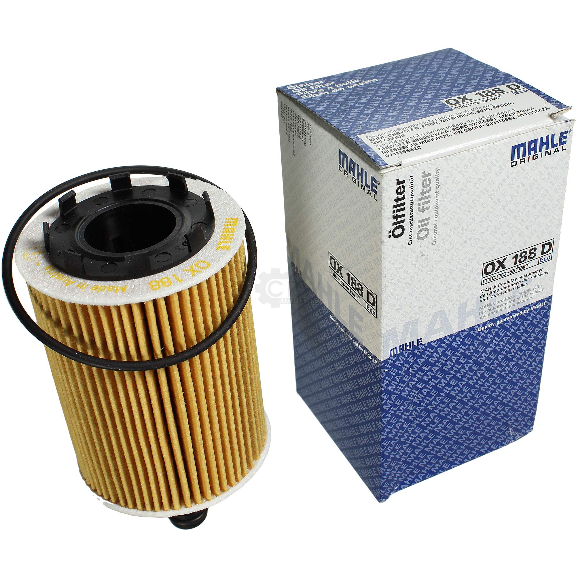 Pacchetto di ispezione pacchetto di manutenzione filtro con 5 l 0W-30 olio motore LongLife 3 FE, filtro dell'olio, filtro dell'aria abitacolo (carbone attivo) vite di scarico dell'olio