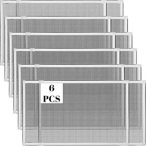 Miniatura 7 de Treela Pantalla de ventana ajustable expandible (20 pulgadas de alto x 28 a 54 pulgadas de ancho), pantalla horizontal grande, inserto de mosquitero
